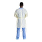 Protective Procedure Gown Halyard Basics Large Yellow NonSterile AAMI Level 2 Disposable 43008