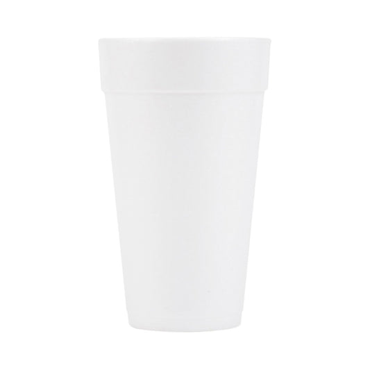 Drinking Cup Solo® 20 oz. White Styrofoam Disposable - 20J16