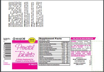 Major® Prenatal Multivitamin / Multi-mineral Supplement 00904531346