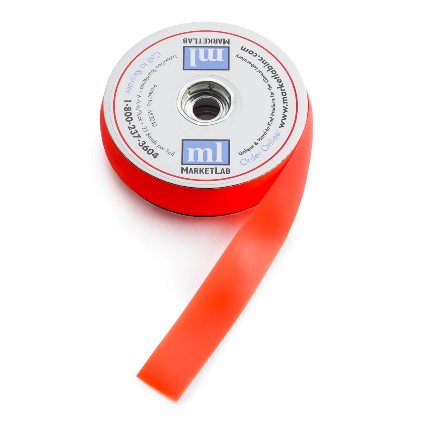 Tourniquet Strap ml® 450 Inch Length Perforated / Rolled Copolymer Blend 3030-OR