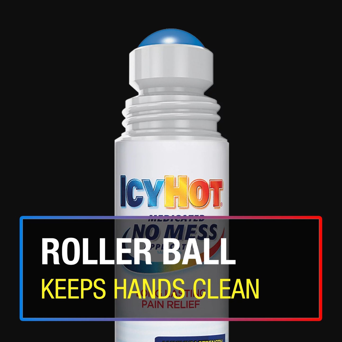 Icy Hot Original No Mess Applicator Pain Relief Roll-On 04116700910