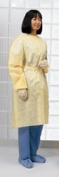 Protective Procedure Gown X-Large Yellow NonSterile Not Rated Disposable - 1101PG