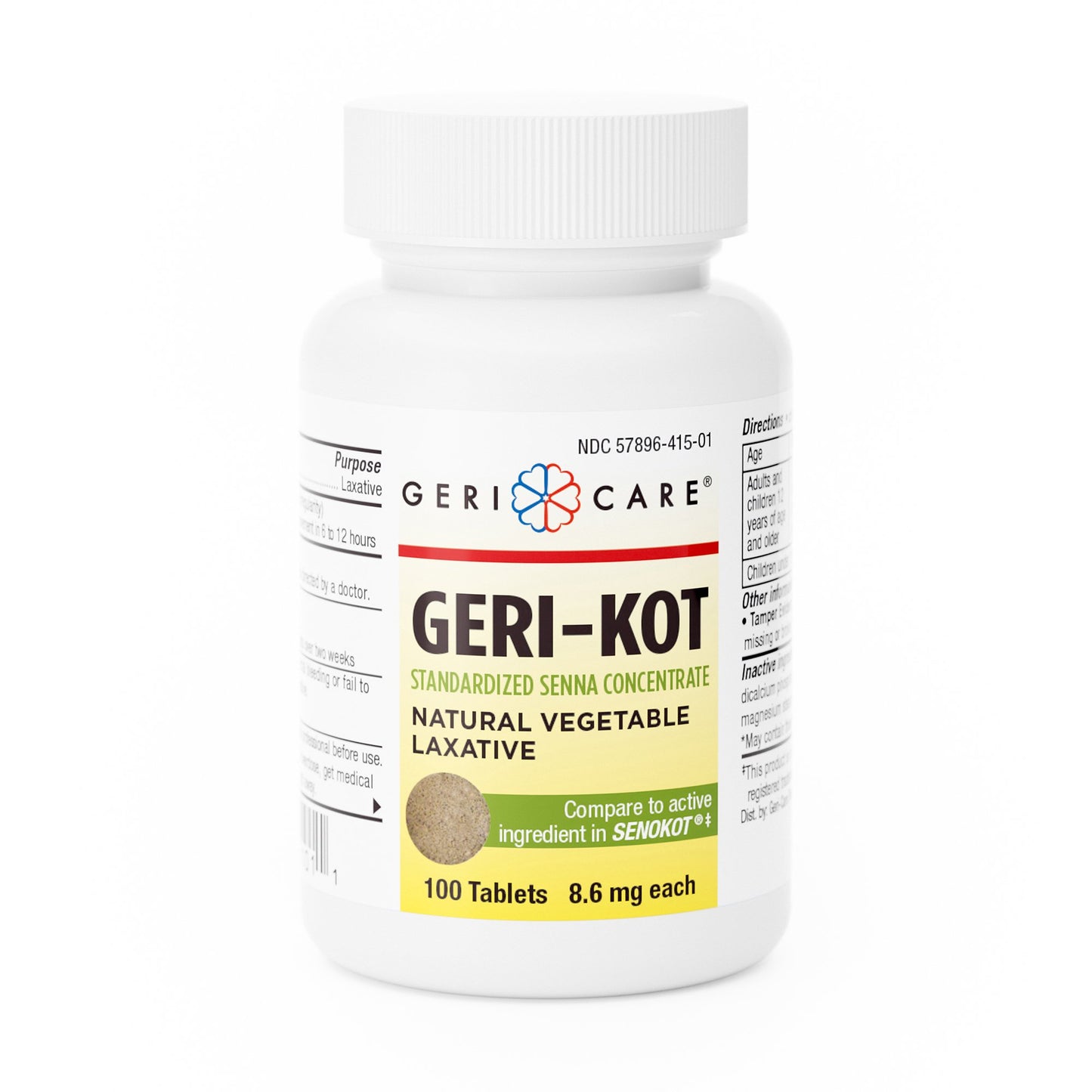 Laxative Tablet 100 per Bottle 8.6 mg Strength Sennosides - 451-01-GCP