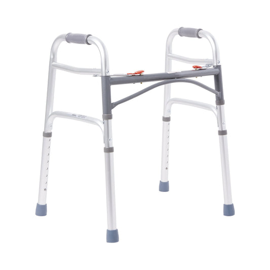 McKesson Junior Aluminum Folding Walker, 25 – 32 Inch Height 146-10201-4
