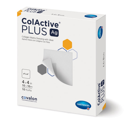 Silver Collagen Dressing ColActive® Plus Ag 4 X 4 Inch Square Sterile - 10340000