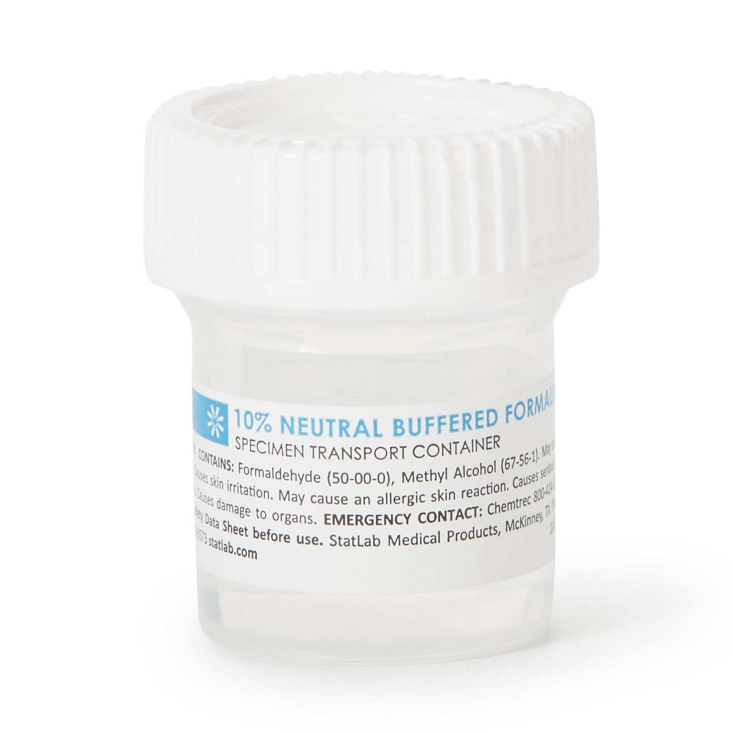StatClick™ Prefilled Formalin Container, 10 mL Fill in 20 mL NB0507