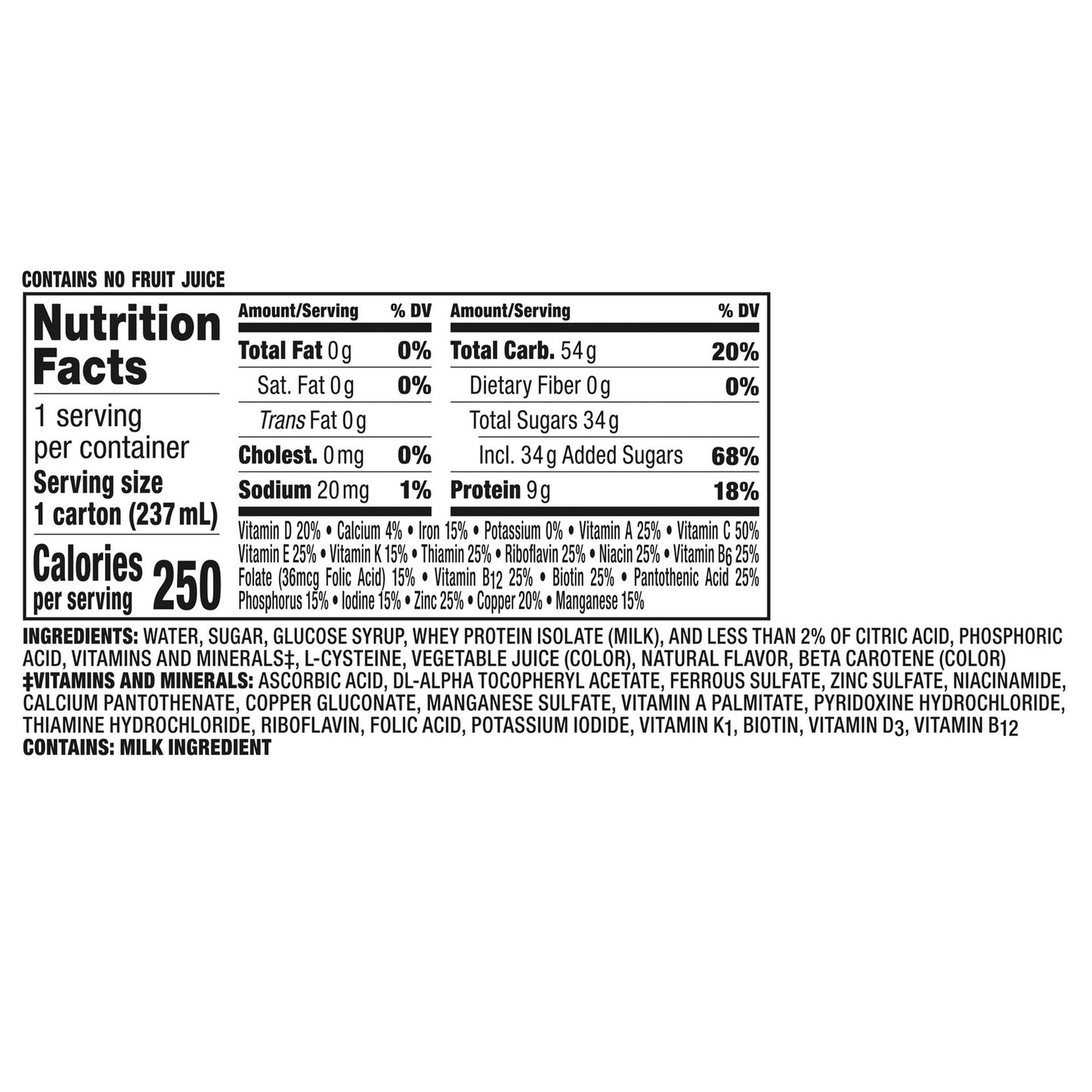 Boost Breeze® Orange Nutritional Drink, 8-ounce carton 00043900128016