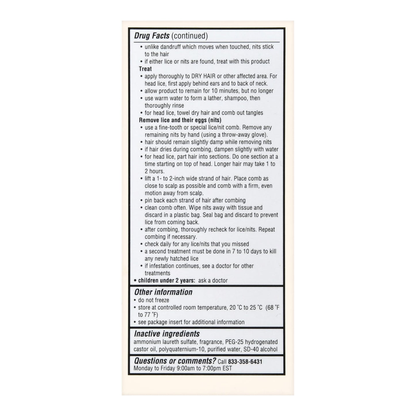 Foster & Thrive™ Maximum Strength Lice Killing Shampoo 70677118401