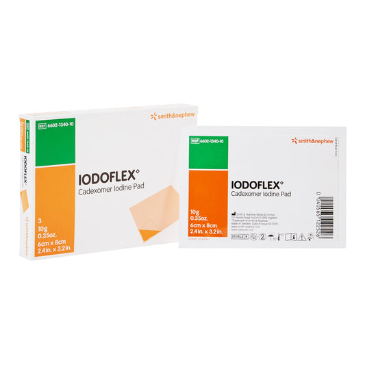 Iodophor Impregnated Dressing Iodoflex™ Pad Rectangle 2-1/8 X 3 Inch Sterile - 6602134010