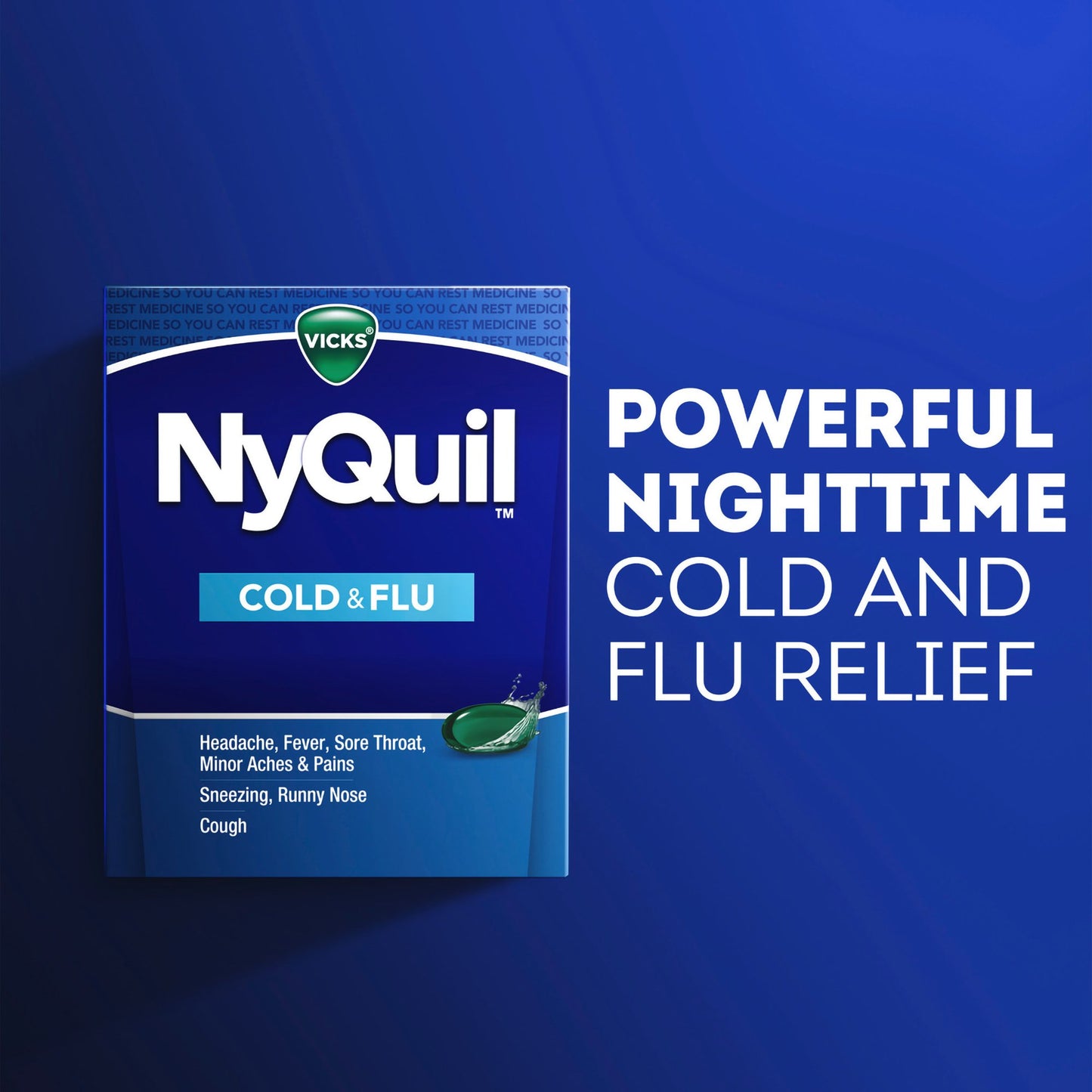 Vicks NyQuil Cold & Flu LiquiCaps 37000055716