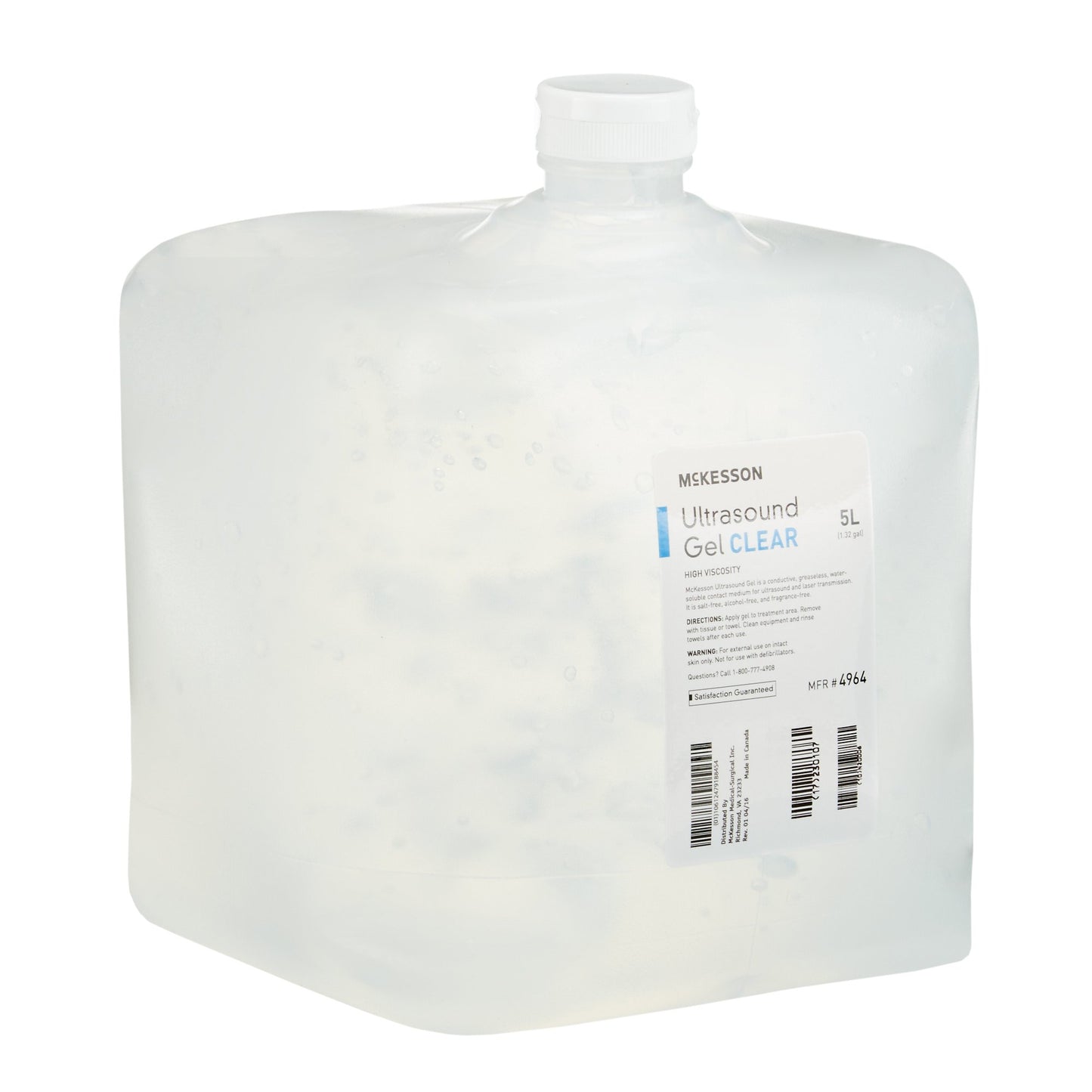 McKesson Ultrasound Gel, Clear, 5 Liter Cubitainer 4964