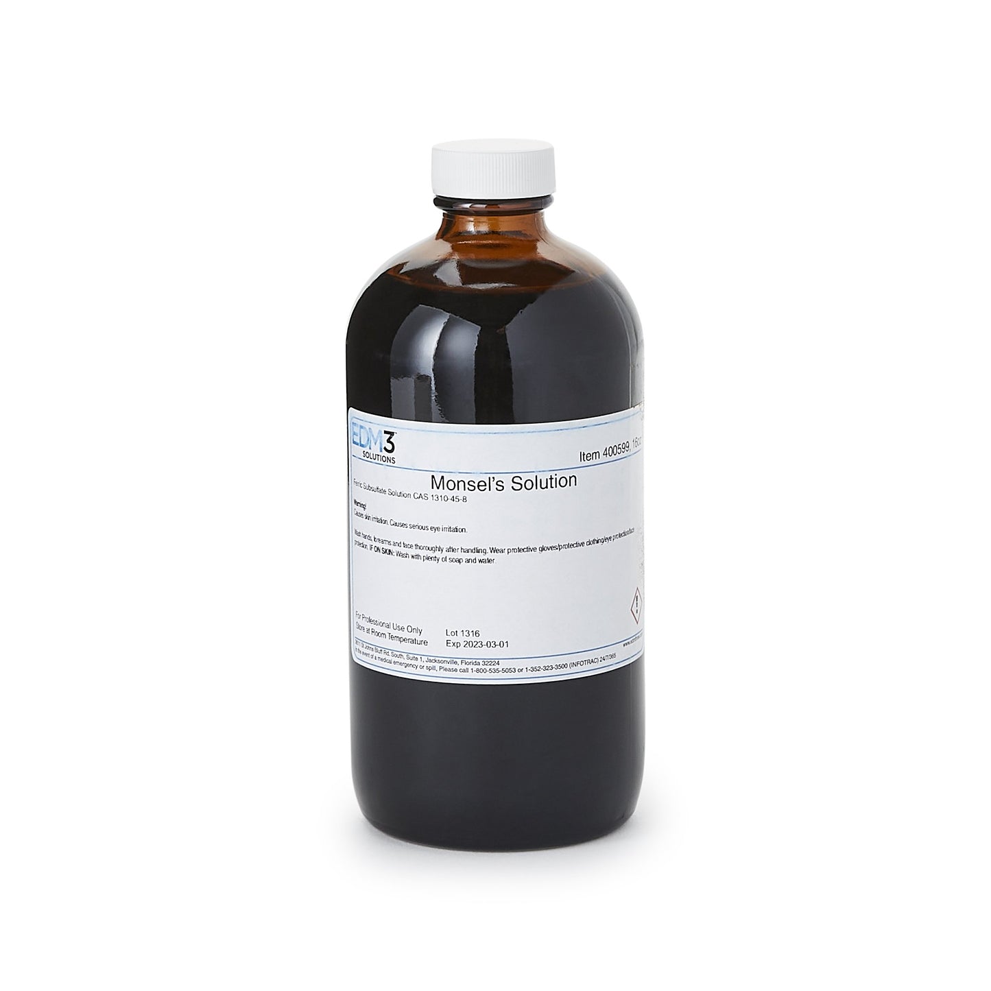 Monsel's Solution (Ferric Subsulfate) EDM3® 16 oz. - 400599