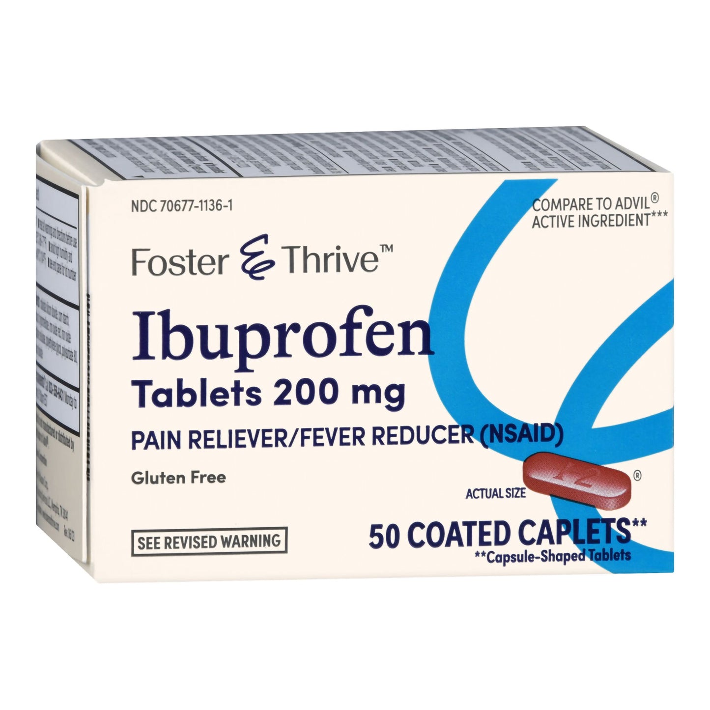 Foster & Thrive™ Ibuprofen 200 mg Coated Caplets 70677113601