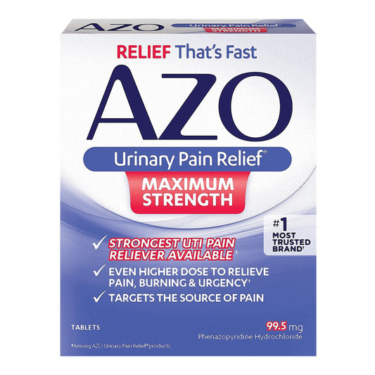 AZO® Maximum Strength Phenazopyridine Urinary Pain Relief 78765112253