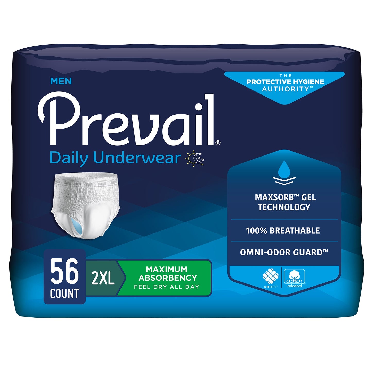 Prevail® Daily Underwear Maximum Absorbent Underwear, Extra Extra Large PUM-517