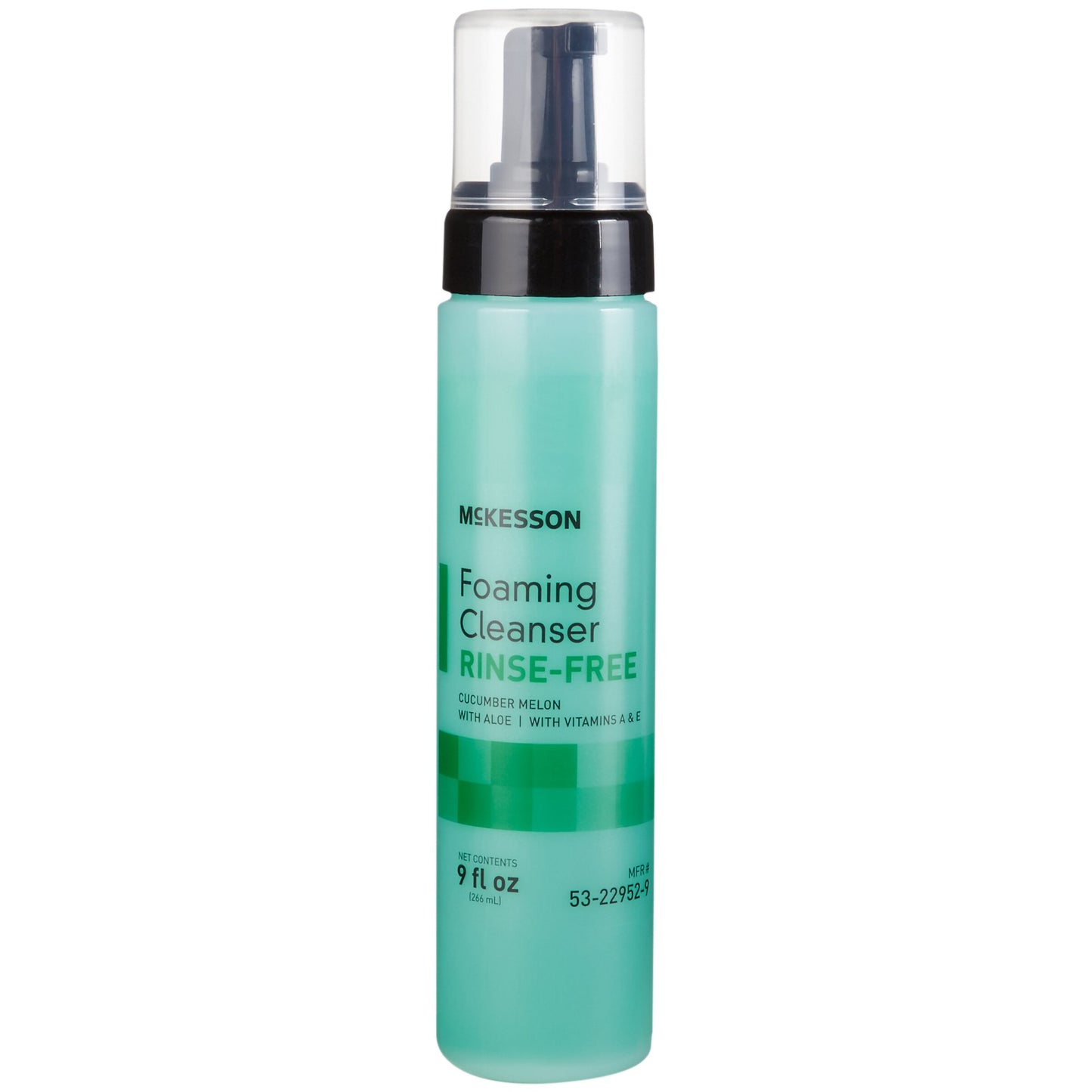 Rinse-Free Body Wash McKesson Foaming 9 oz. Pump Bottle Cucumber Melon Scent - 53-22952-9