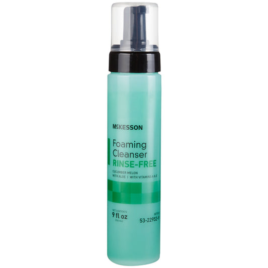 Rinse-Free Body Wash McKesson Foaming 9 oz. Pump Bottle Cucumber Melon Scent - 53-22952-9