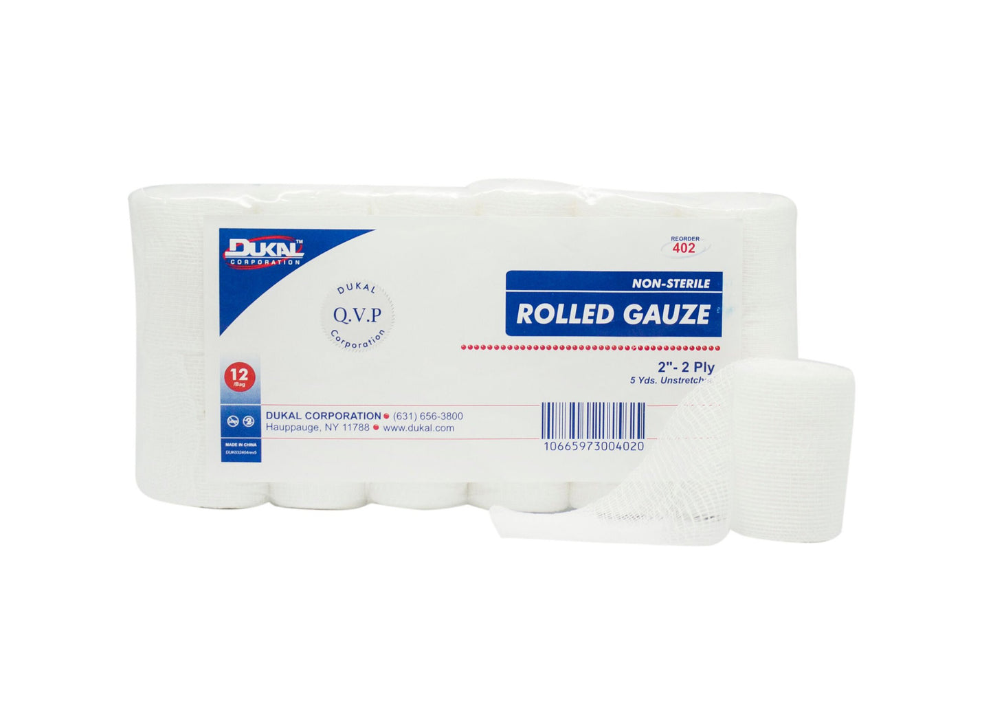 Dukal™ Conforming Bandage, 2 Inch x 5 Yard, 2-Ply 402