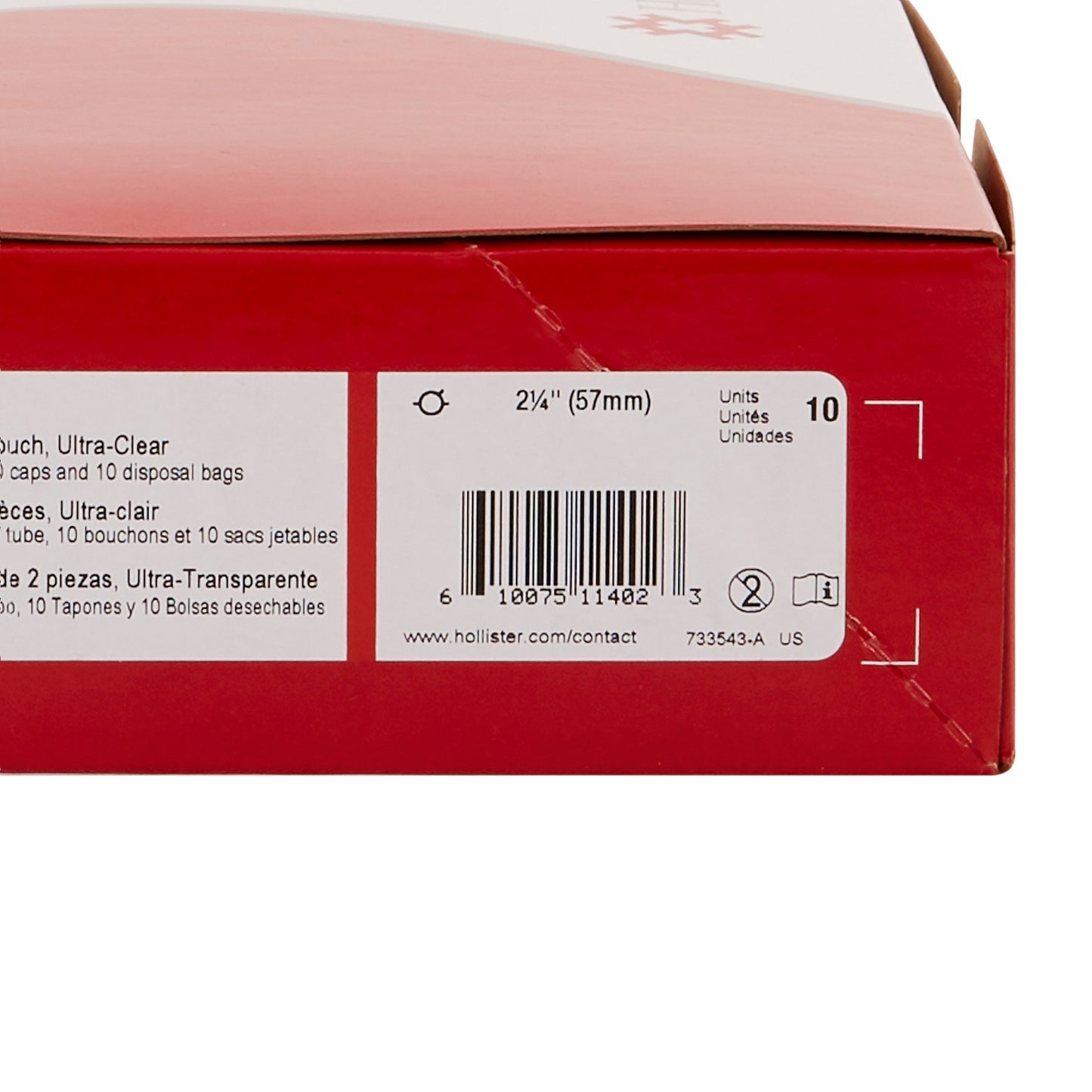 New Image™ Two-Piece Ultra-Clear Urostomy Pouch, 9 Inch Length, 2¼ Inch Flange 18423