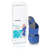 Wrist / Hand Brace with Thumb Spica McKesson Thumb Spica Nylon / Cotton-Terry / Foam / Elastic / Spandex Right Hand Blue / Gray Small / Medium - 155-7