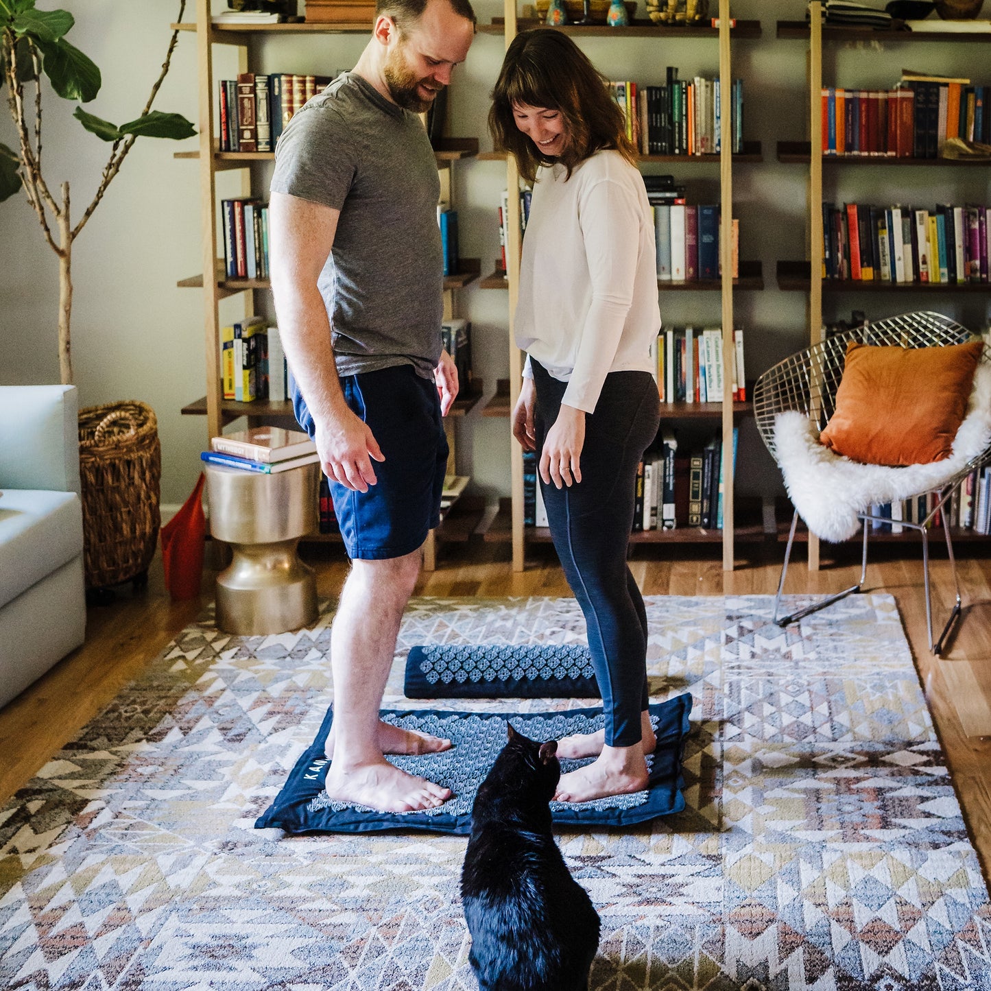 Kanjo Memory Foam Acupressure Mat Set, Large Size KANMATXL