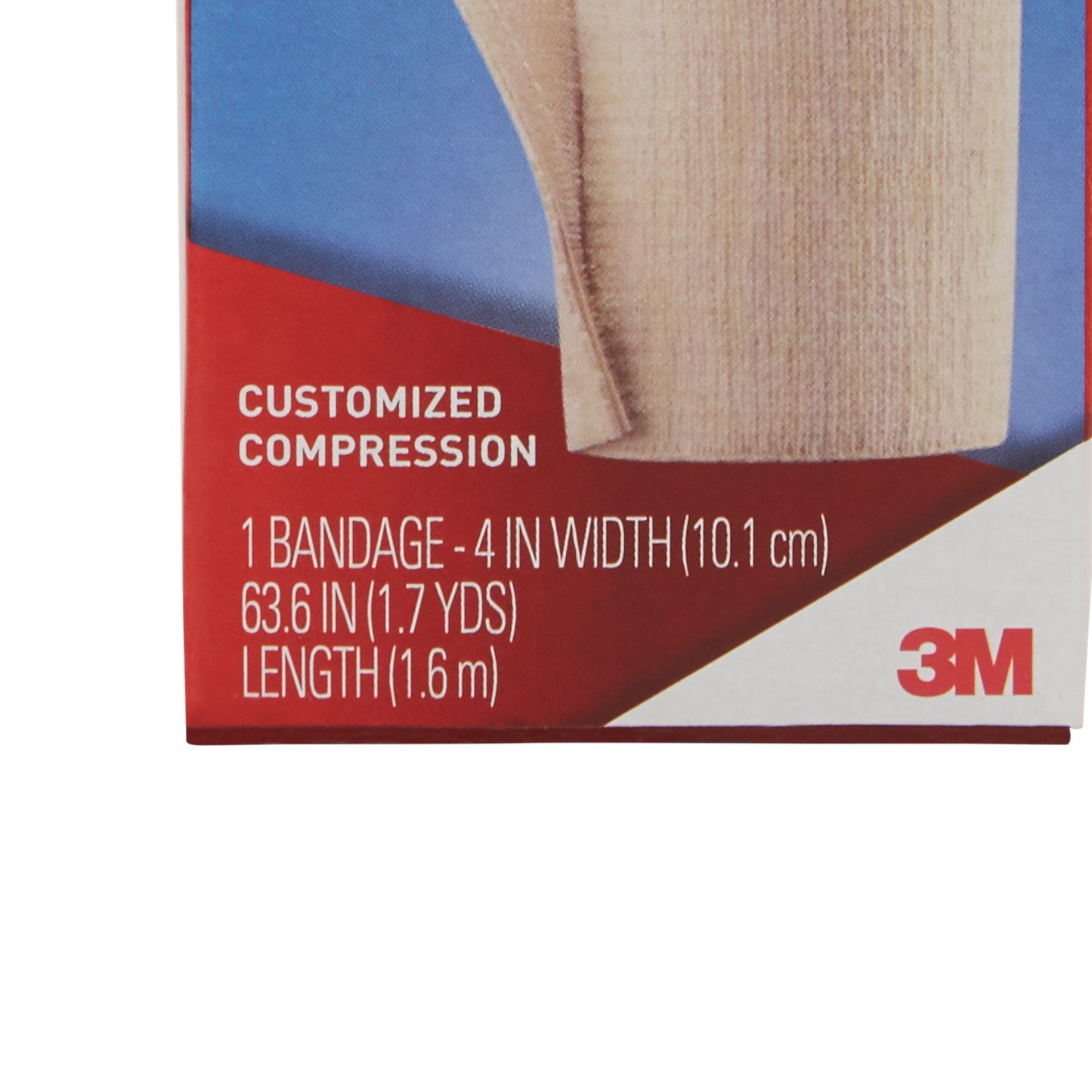 3M™ Ace™ Single Hook and Loop Closure Elastic Bandage, 4 Inch Width 207604