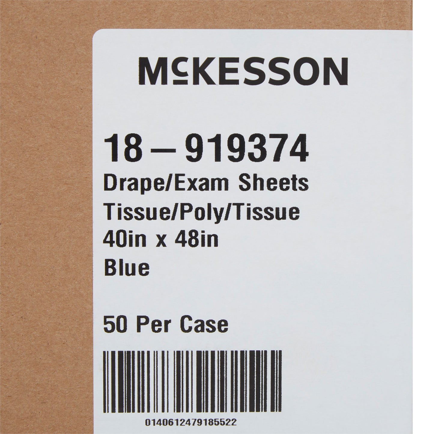 McKesson Sterile Drape Sheet, 40 x 48 Inch 18-919374