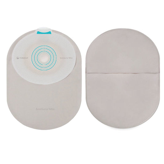 Ostomy Pouch SenSura® Mio One-Piece System 8-1/4 Inch Length, Maxi Flat, Pre-Cut 1-3/8 Inch Stoma Closed End - 10884