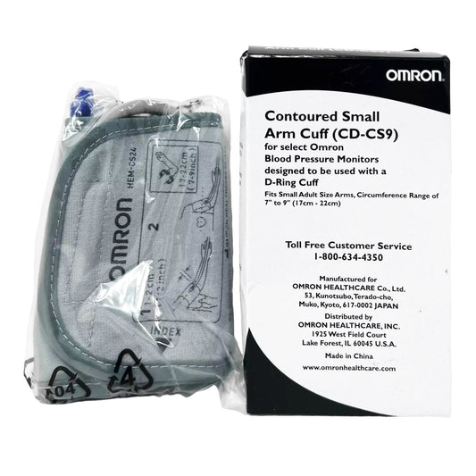 Reusable Blood Pressure Cuff Omron® 17 to 22.8 cm Arm Nylon Cuff Small Cuff - CD-CS9
