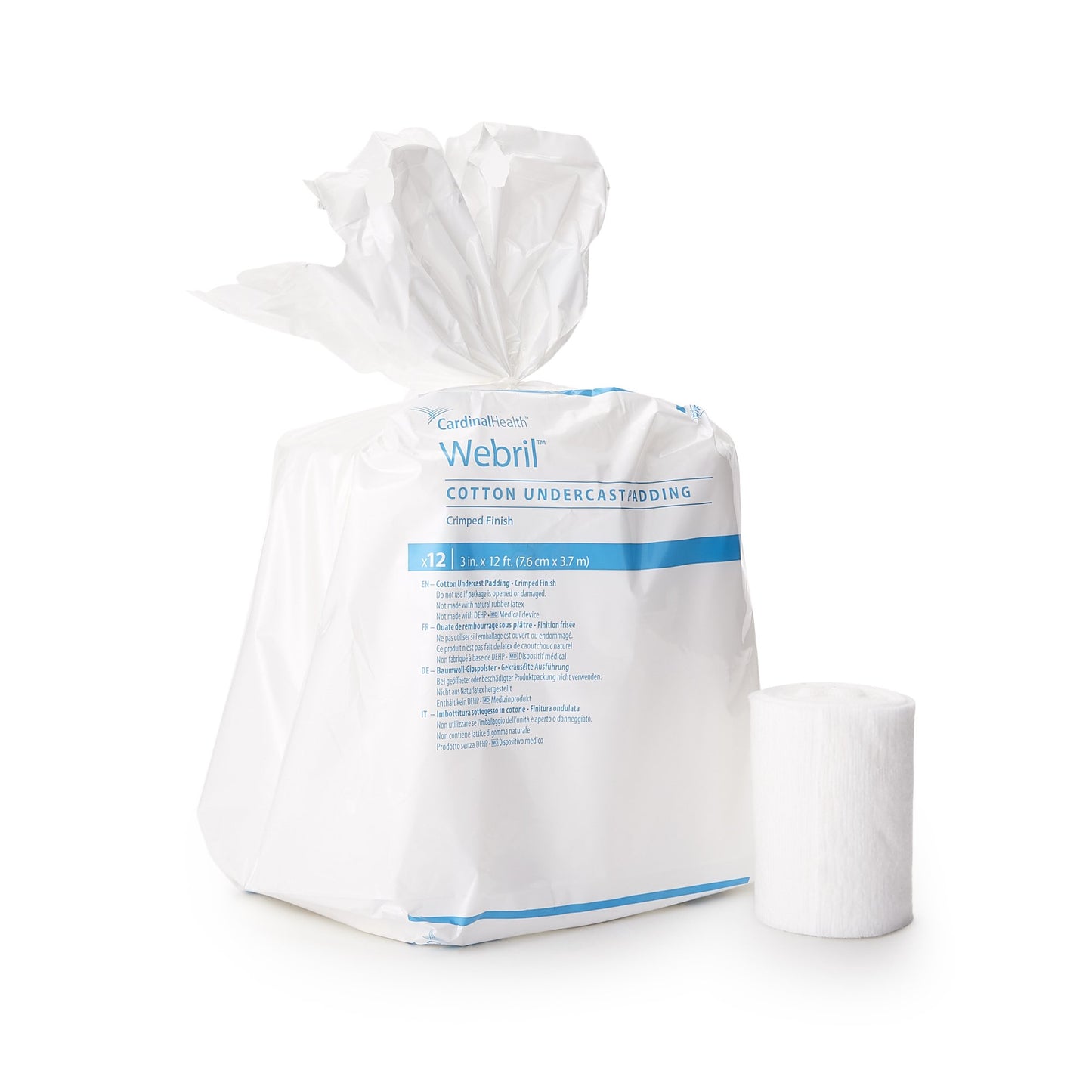 Webril Undercast Cotton Cast Padding, Nonsterile, 6 Inch x 4 Yard 3489