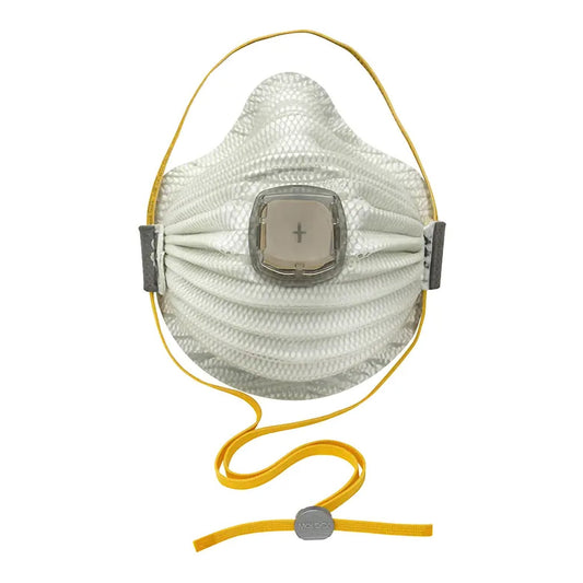 Particulate Respirator Mask Moldex® AirWave Industrial N100 with Valve Not Rated Adjustable Head Strap Small 4701N100