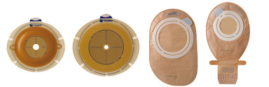 Coloplast SenSura Flex Two-Piece Closed End Opaque Filtered Ostomy Pouch, 8 Inch Length, 1-3/8 Inch Stoma 10914, Box of 30