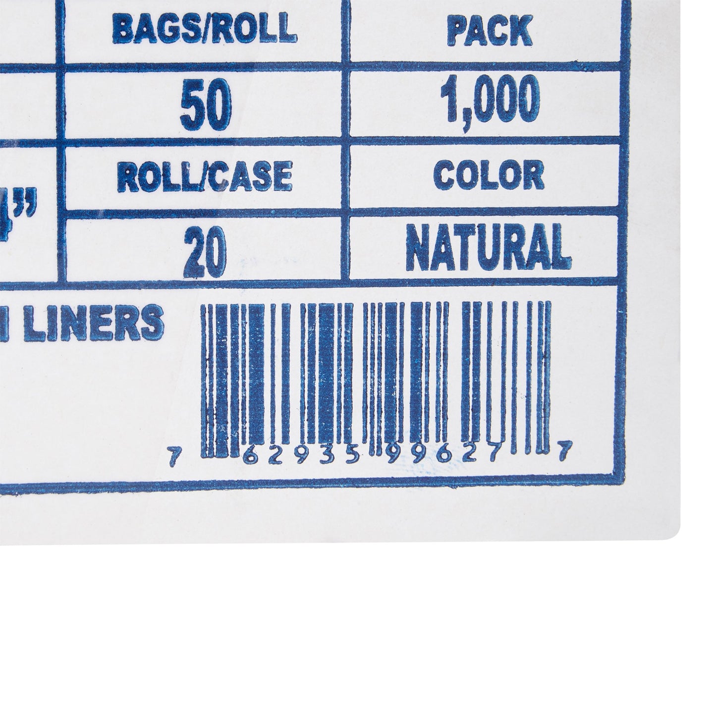 McKesson Light Duty Clear Trash Bag, 10 gal, 5 Mic EC2424N