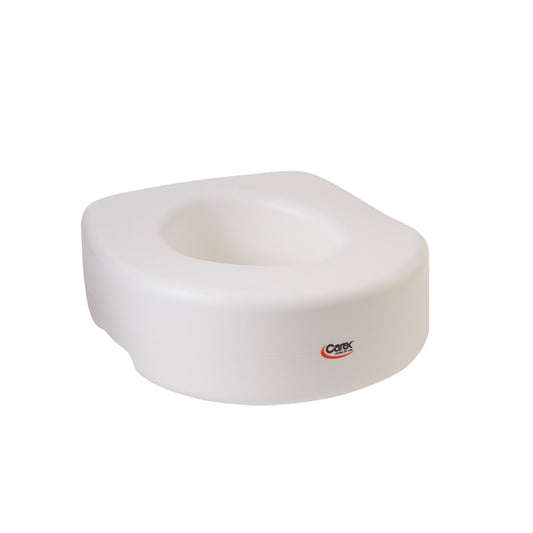 Raised Toilet Seat Carex® Economy 5-1/2 Inch Height Standard / Elongated 300 lbs. Weight Capacity - FGB302C0 0000