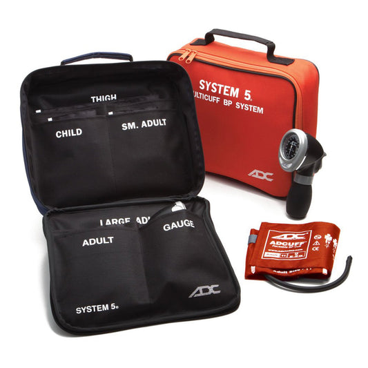 Aneroid Sphygmomanometer Unit System 5™ Multiple Sizes Nylon Cuff 13 - 66 cm Palm Aneroid - 740-OR