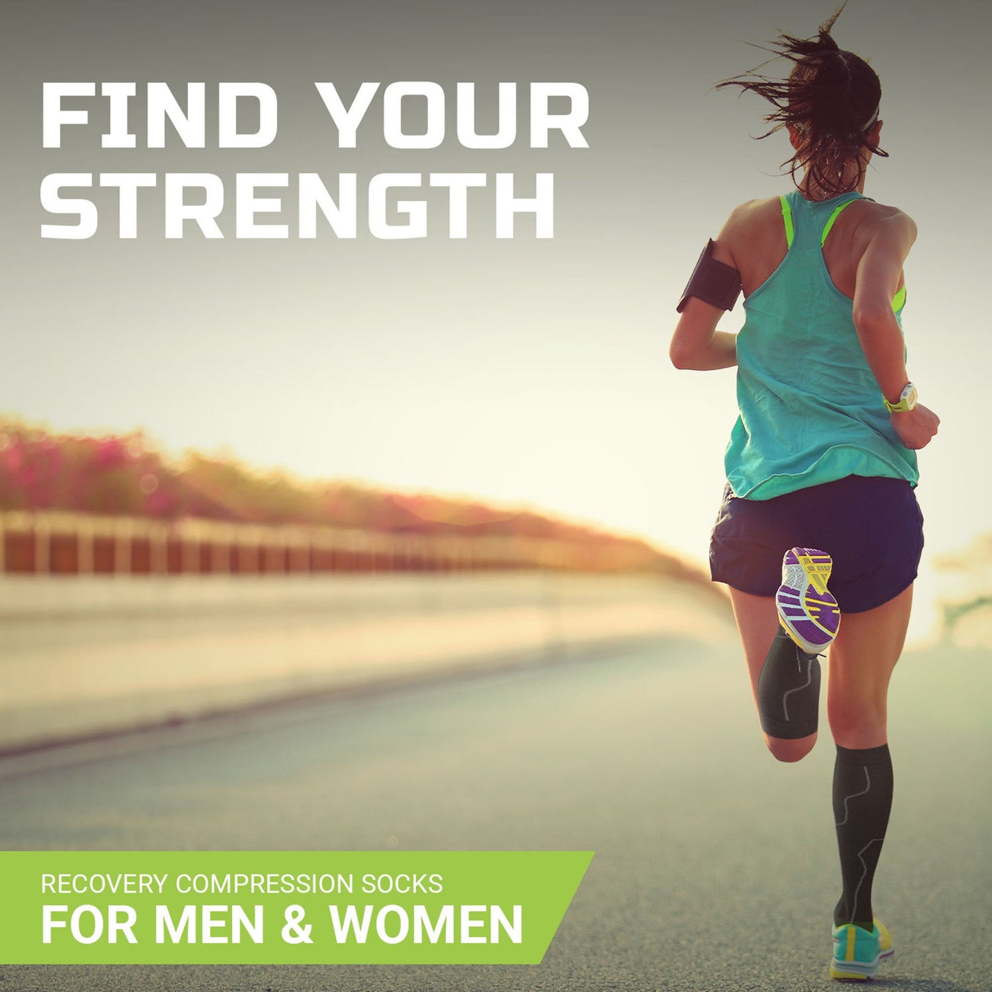 Green Drop™ Compression Socks – Medical-Grade Infused Support, L/XL SOX-1455