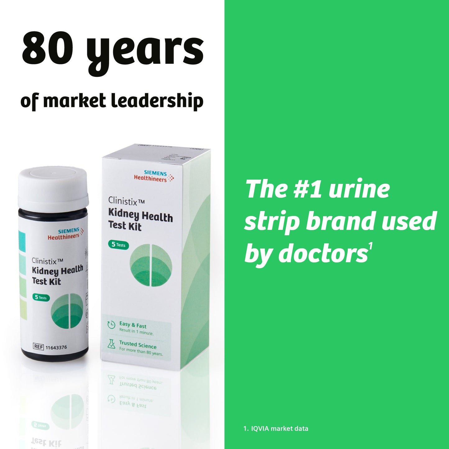 Clinistix™ Kidney Health Test Kit, Urine Test Strips, Five Tests 11694839