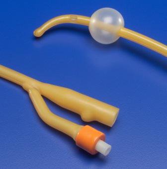 Foley Catheter Ultramer™ 2-Way Coude Tip 30 cc Balloon 18 Fr. Hydrogel Coated Latex - 1418C