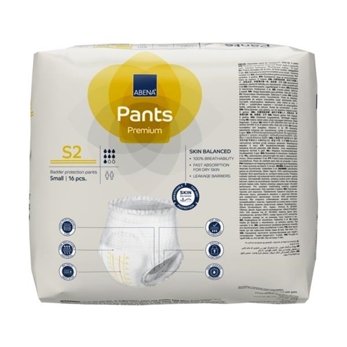 Abena® Premium Pants S2 Incontinence Brief, Small 1000021319