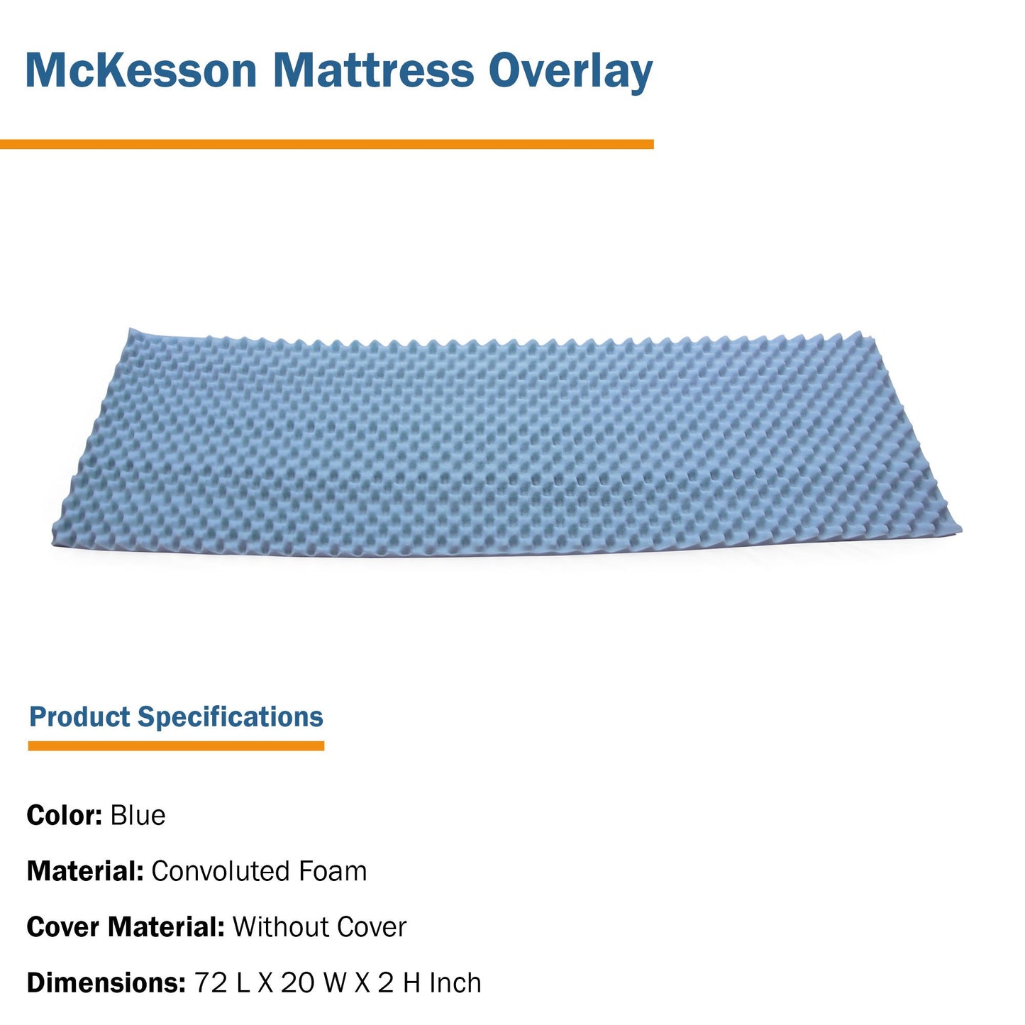 McKesson Mattress Overlay 136-79631