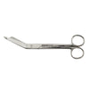 Bandage Scissors McKesson Lister 7-1/4 Inch Length Office Grade Stainless Steel NonSterile Finger Ring Handle Angled Blunt Tip / Blunt Tip - 43-2-241