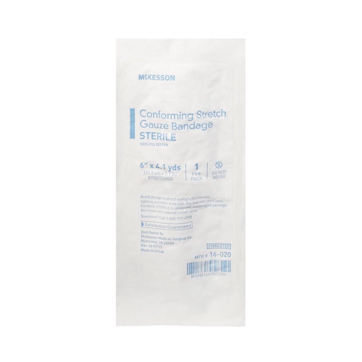 McKesson Sterile Conforming Bandage, 6 Inch x 4-1/10 Yard 16-020