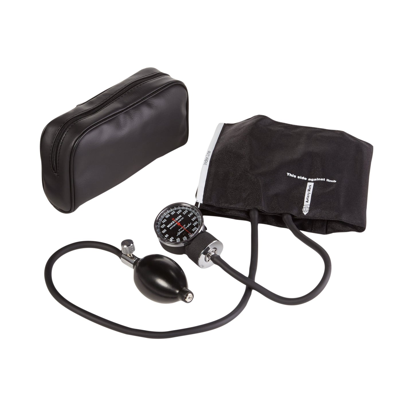 Aneroid Sphygmomanometer Unit McKesson LUMEON™ Adult Cuff Nylon Cuff 23 - 40 cm Pocket Aneroid - 01-720-11ABKGM