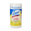 Surface Disinfectant Cleaner Lysol® Manual Pull Wipe 80 Count Canister Lemon Lime Blossom Scent NonSterile RAC77182CT