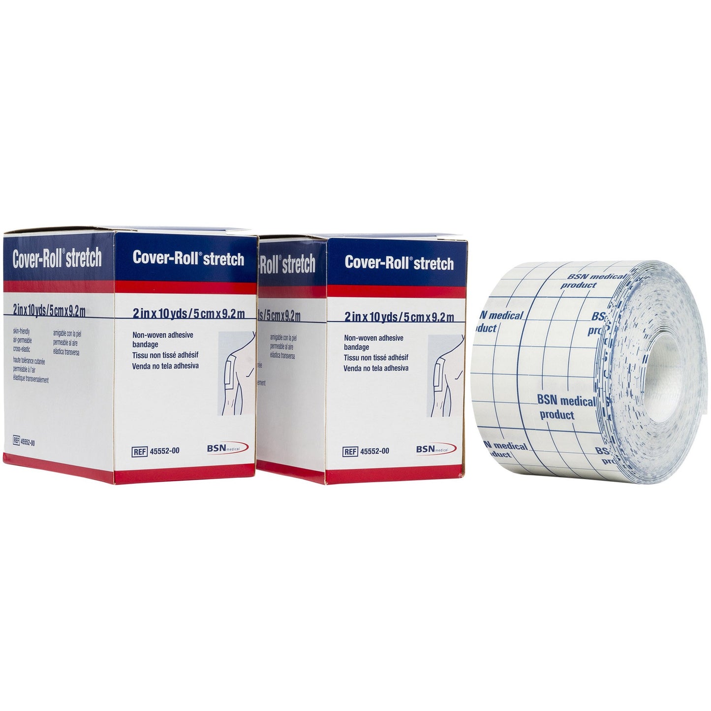 Cover-Roll® Stretch Nonwoven Polyester Dressing Retention Tape, 2 Inch x 10 Yard 45552