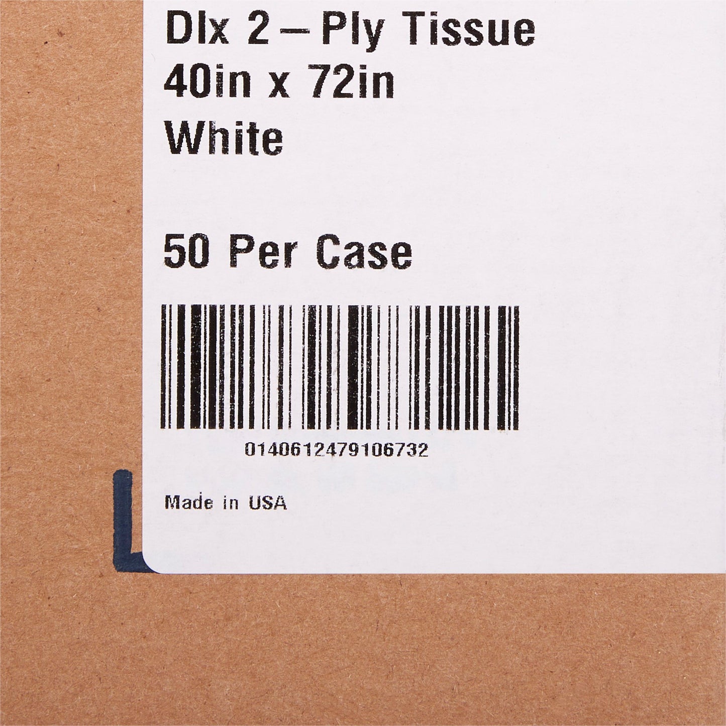 McKesson Nonsterile Physical Exam Drape, 40 x 72 Inch 18-827