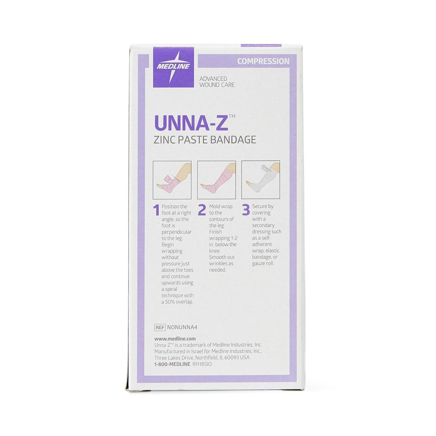 Unna-Z Unna Boot with Zinc Oxide and Calamine, 4 Inch x 10 Yard NONUNNA4