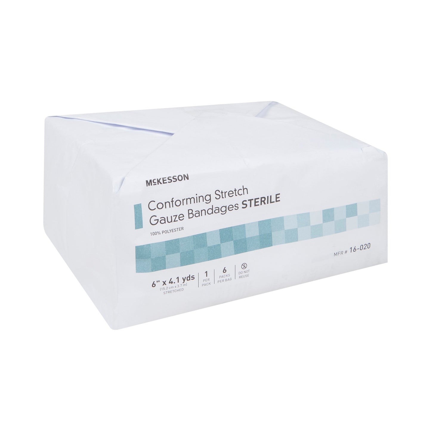 McKesson Sterile Conforming Bandage, 6 Inch x 4-1/10 Yard 16-020