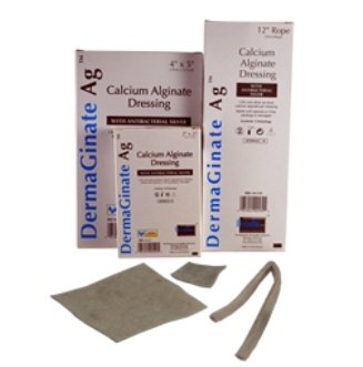 Silver Alginate Dressing DermaGinate/ Ag™ 2 X 2 Inch Square Sterile - 00520E