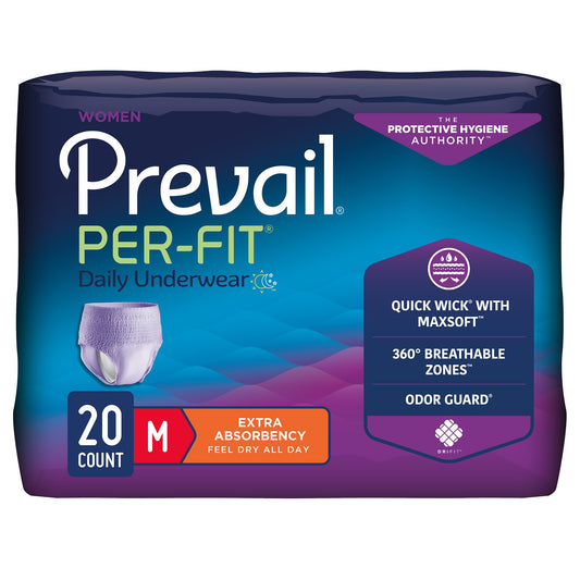 Prevail® Per-Fit® Women Extra Absorbent Underwear, Medium PFW-512